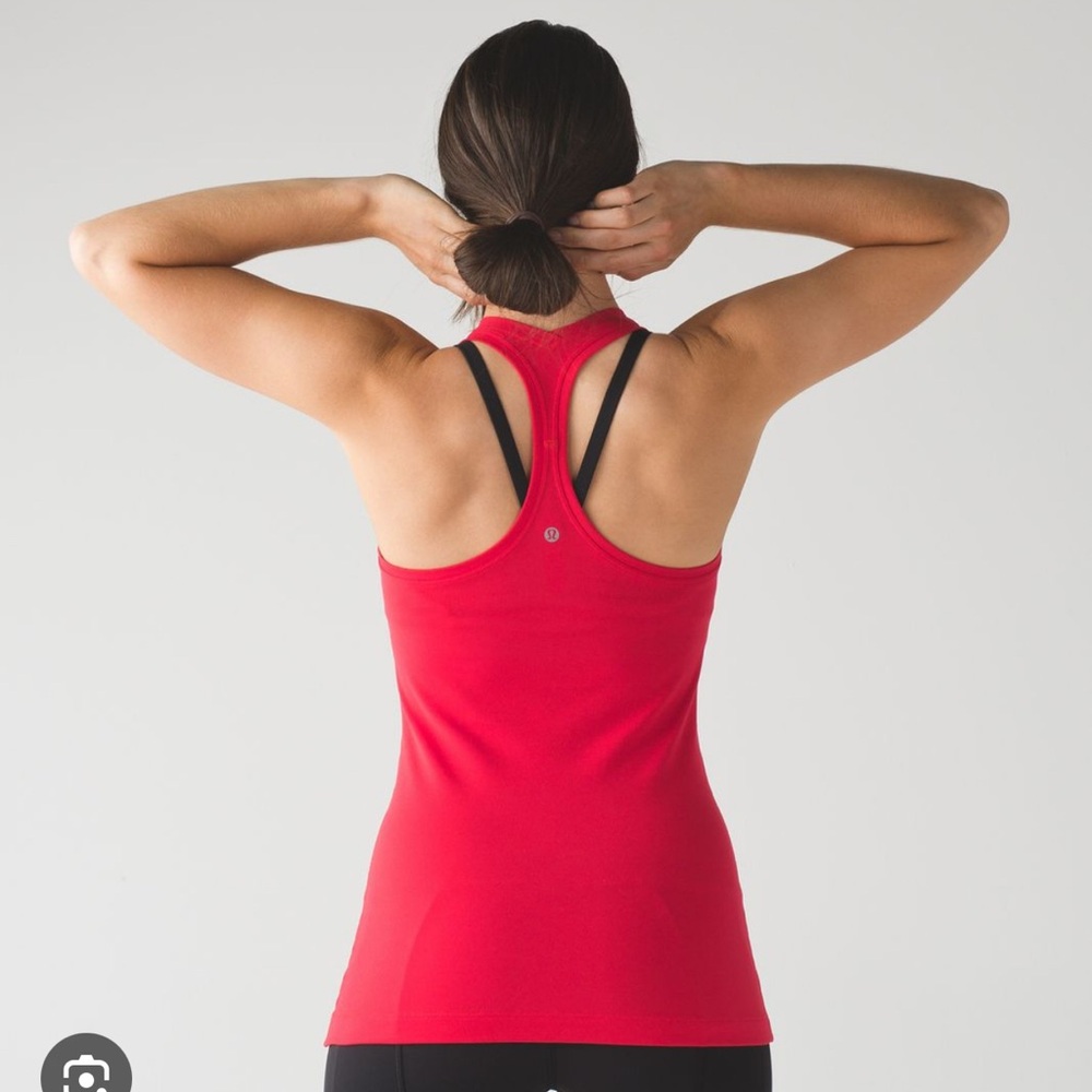 Lululemon Cool Racerback Tank In Red (Reversible) - Picture 2 of 6